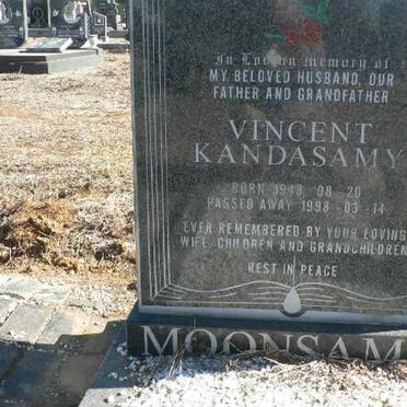 MOONSAMY Vincent Kandasamy 1948-1998