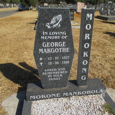 MOROKONG George Makgothe 1927-1999