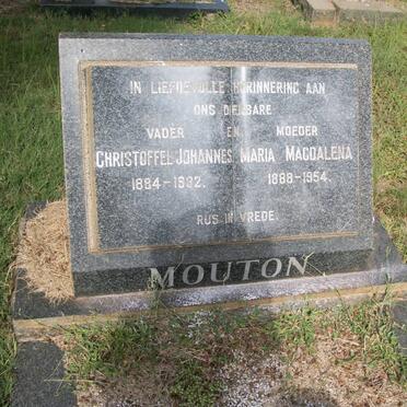 MOUTON Christoffel Johannes 1884-1932 &amp; Maria Magdalena 1888-1954