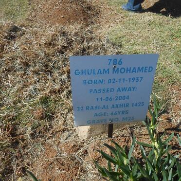 MOHAMED Ghulam 1937-2004