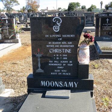 MOONSAMY Christine 1944-1998