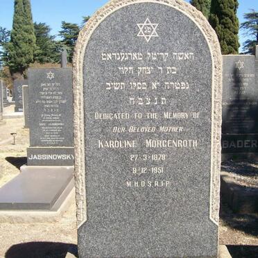 MORGENROTH Karoline 1878-1951