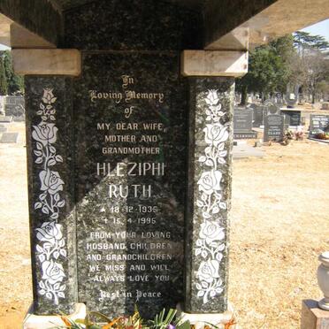 MORARE Hleziphi Ruth 1935-1995