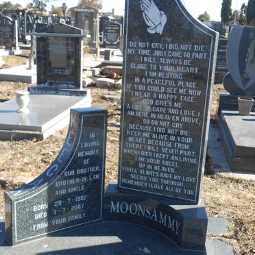 MOONSAMMY Keegan 1982-2007