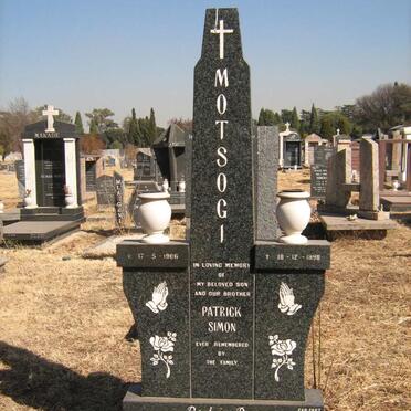 MOTSOGI Patrick Simon 1986-1998