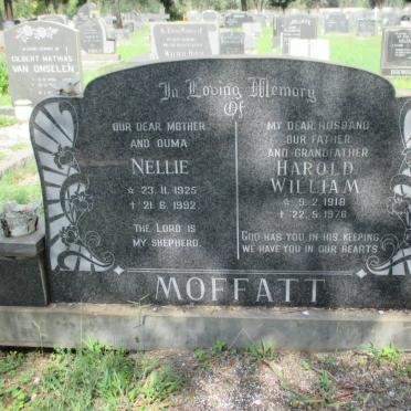 MOFFATT Harold William 1918-1976 &amp; Nellie 1925-1992