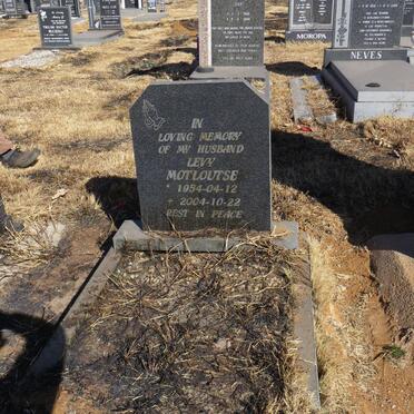 MOTLOUTSE Levy 1954-2004