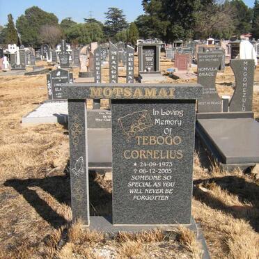 MOTSAMAI Tebogo Cornelius 1973-2005