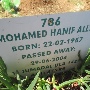 MOHAMED Hanif Ally 1957-2004