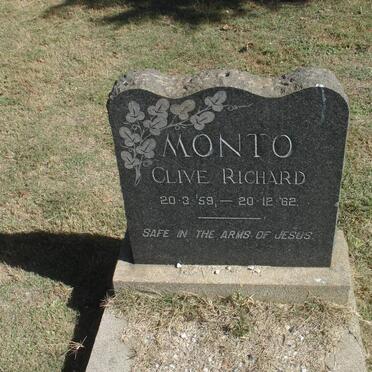 MONTO Clive Richard 1959-1962
