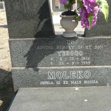 MOLEKO Tebogo 1966-1995