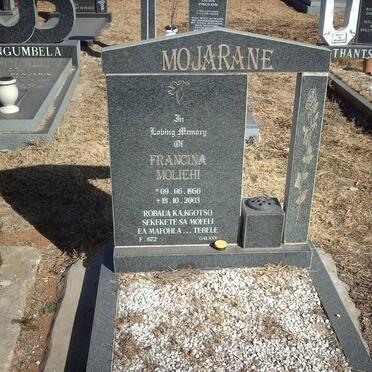 MOJARANE Francina Moliehi 1956-2003