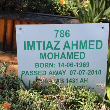 MOHAMED Imtiaz Ahmed 1969-2010