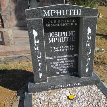 MPHUTHI Josephine Mphuthi 1918-1997