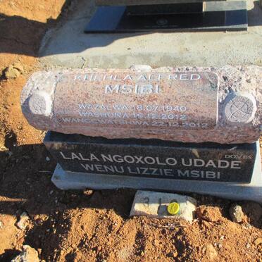 MSIBI Khehla Alfred 1940-2012