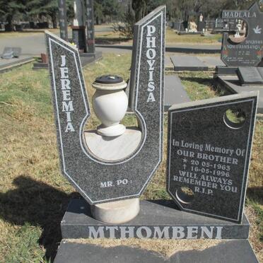 MTHOMBENI Jeremia Phoyisa 1963-1996