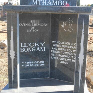 MTHAMBO Lucky Bongani 1984-2010
