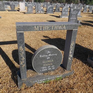 MTHETHWA Gloria Zodwa 1972-2004