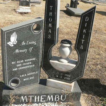 MTHEMBU Thomas Dikita 1928-2001