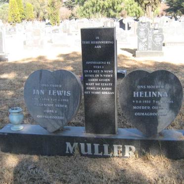 MÜLLER Jan Lewis 1934-1998 &amp; Helinna 1935-2005