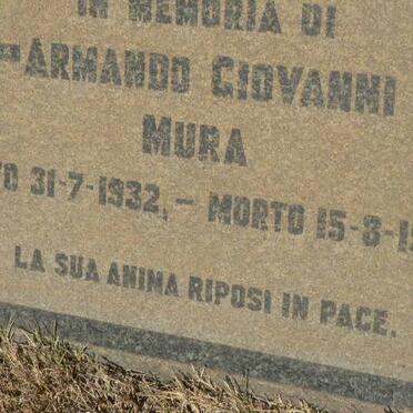 MURA Armando Giovanni 1932-1956