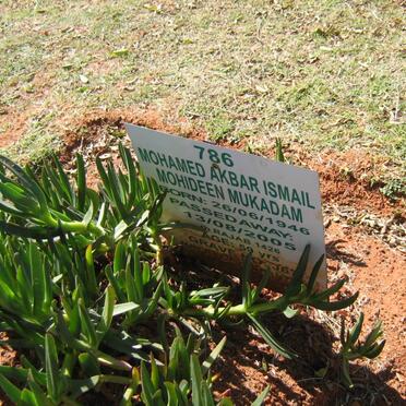 MUKADAM Mohamed Akbar Ismail Mohideen 1946-2005