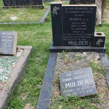 MULDER Hendrik J.J. 1909-1969 &amp; Anna Adriana 1925-1978