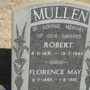 MULLEN Robert 1871-1945 &amp; Florence May 1895-1955