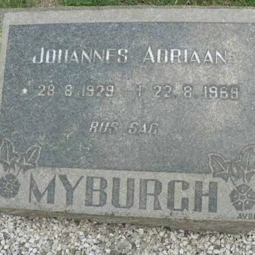 MYBURGH Johannes Adriaan 1929-1969