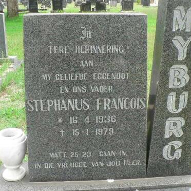 MYBURG Stephanus Francois 1936-1979