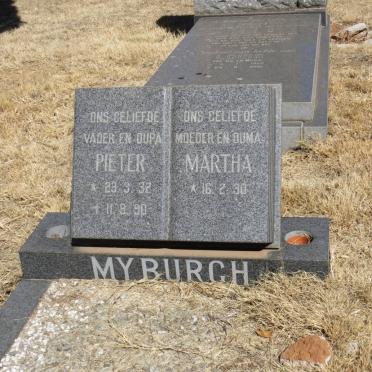 MYBURGH Pieter 1932-1990 &amp; Martha 1930-