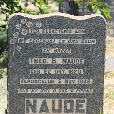 NAUDE Theo B. 1920-1946