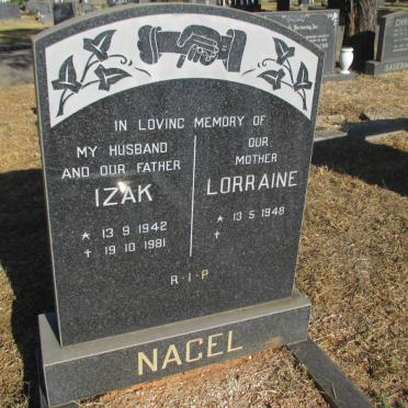NAGEL Izak 1942-1981 &amp; Lorraine 1948-