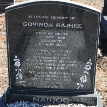 NAIDOO Govinda Rajhee 1945-2007