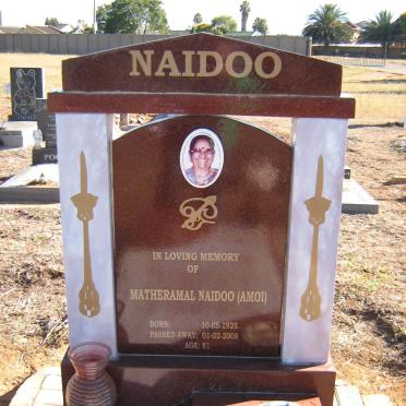 NAIDOO Matheramal nee AMOI 1925-2008