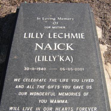 NAICK Lilly Lechmie 1940-2001