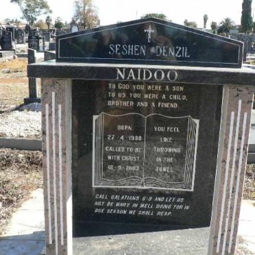 NAIDOO Seshen Denzil 1988-2003