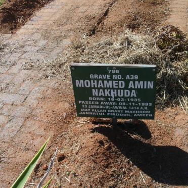 NAKHUDA Mohamed Amin 1935-1993