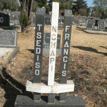 NCHAPI Tsediso Francis 1951-2001