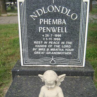 NDLONDLO Phemba Penwell 1996-1996