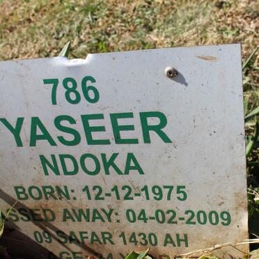 NDOKA Yaseer 1975-2009