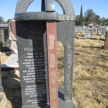 NDUNA Francina 1965-2007