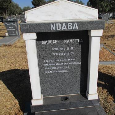 NDABA Margaret Nambitha 1946-2000