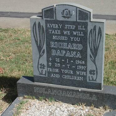 NDLANGAMANDLA Richard Bafana 1968-1997