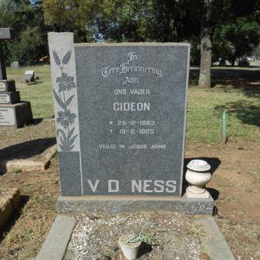NESS Gideon, v.d. 1883-1925