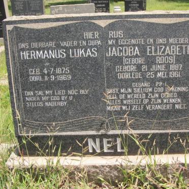 NEL Hermanus Lukas 1875-1969 &amp; Jacoba Elizabeth ROOS 1887-1961