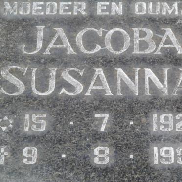 NEETHLING Jacoba Susanna 1922-1980