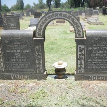 NEL Jacobus Marthinus 1873-1946 &amp; Johanna Petronella Elizabeth MARAIS 1883-1968