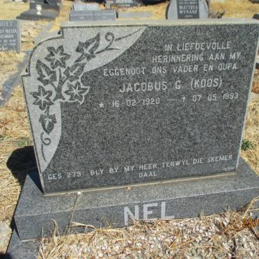 NEL Jacobus G. 1920-1993