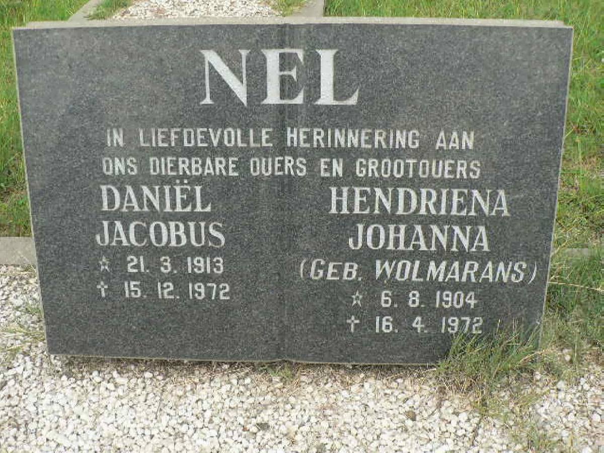 NEL Daniel Jacobus 1913-1972 &amp; Hendriena Johanna WOLMARANS 1904-1972